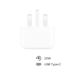 محول طاقة بقابس ثلاثي بمنفذ USB C بقدرة 20 وات