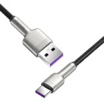 ⁦كابل بيانات معدني من Baseus Cafule Series بقدرة 66 واط من USB إلى USB-C / Type-C (الطول: 2 متر) - أسود⁩ - الصورة ⁦13⁩