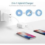⁦شاحن حائطي محمول 2 في 1 من RAVPower بقوة 18 وات ومنفذين وسعة 5000 مللي أمبير في الساعة⁩ - الصورة ⁦3⁩