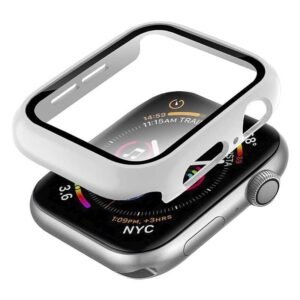 وجه ساعة من الزجاج المقوى من SKINARMA لساعة Apple Watch، 42/44 ملم - skinarma, ابيض