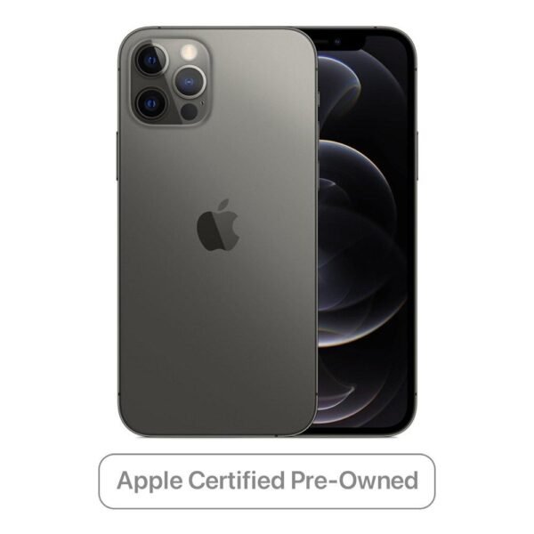 (Apple Certified Pre-owned) iPhone 12 Pro Max مقاس 6.7 بوصة، سعة 256 جيجابايت، - رمادي