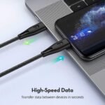 ⁦كابل RAVPower من النوع C إلى Lightning بطول 0.3 متر مصنوع من النايلون⁩ - الصورة ⁦5⁩