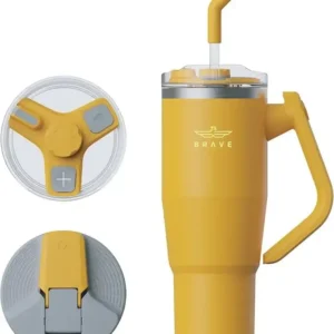 كوب حراري للسفر من BRAVE BT-01PK TEMPGUARD سعة 1200 مل/40 أونصة