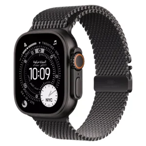 ساعة Apple Watch Ultra 2 مزودة بنظام GPS + شبكة خلوية، قياس 49 مم، مع سوار Milanese Loop (الإصدار الخاص بالشرق الأوسط)