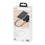 ⁦كابل بيانات معدني من Baseus Cafule Series بقدرة 66 واط من USB إلى USB-C / Type-C (الطول: 2 متر) - أسود⁩ - الصورة ⁦9⁩