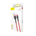 ⁦كابل USB من Baseus Cafule لميكرو 1.5 أمبير، أحمر⁩ - الصورة ⁦3⁩