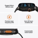 ⁦ساعة Apple Watch Ultra 2 مزودة بنظام GPS + شبكة خلوية، قياس 49 مم، مع سوار Milanese Loop (الإصدار الخاص بالشرق الأوسط)⁩ - الصورة ⁦5⁩