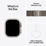 ⁦ساعة Apple Watch Ultra 2 مزودة بنظام GPS + شبكة خلوية، قياس 49 مم، مع سوار Milanese Loop (الإصدار الخاص بالشرق الأوسط)⁩ - الصورة ⁦10⁩