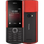 Nokia 5710 /128MB/48MB Dual SIM Mobile Phone, 4G Network, Feature Phone with Earbuds, MP3 Player, Wireless FM Radio, Black Red