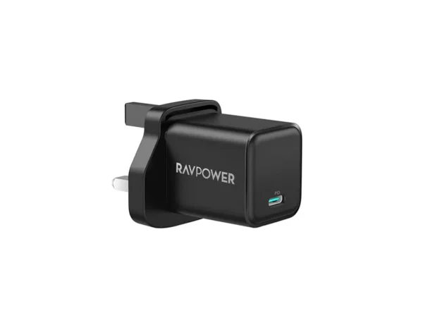 RAVPower-PD 20W-Wall Charger-1Port-Type C- Black