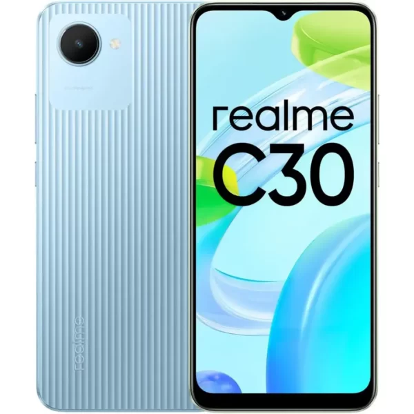 جوال ريلمي REALME C30 رام 2 جيجا ذاكرة داخلية ‏32جيجا – بشريحتين اتصال ، لون ازرق سماوي