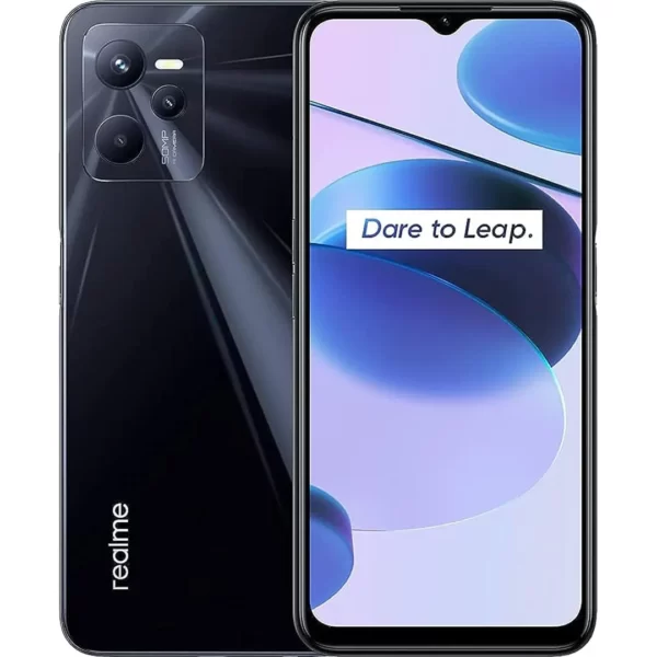 جوال ريلمي REALME C35 رام 4 جيجا ذاكرة داخلية 128 جيجا – بشريحتين اتصال ، لون اسود