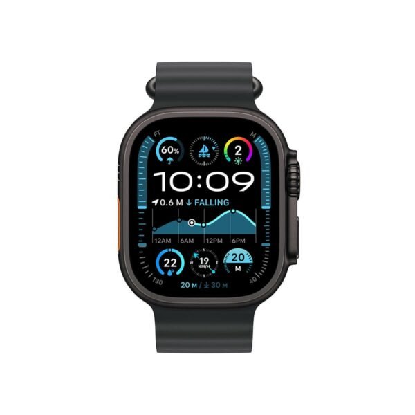 ⁦ساعة Apple Watch Ultra 2 49 مم باللون الأسود مع سوار من التيتانيوم باللون الأسود المحيطي⁩ - الصورة ⁦2⁩