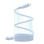 ⁦كابل Baseus PicoGo 240W مغناطيسي للشحن السريع USB-C، من النوع C إلى النوع C 480 ميجابت في الثانية كابل سيليكون سائل 1 متر⁩ - الصورة ⁦6⁩