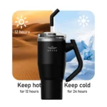 ⁦كوب سفر حراري مقاوم للحرارة BRAVE BT-01PK 950 مل/40 أونصة⁩ - الصورة ⁦3⁩