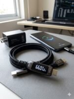 ⁦INFINIX - كابل بيانات بشاشة رقمية للشحن السريع - 66 واط⁩ - الصورة ⁦2⁩