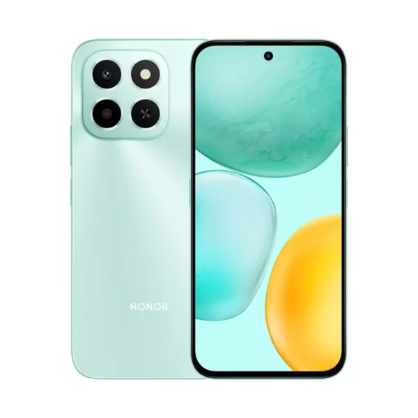 هاتف HONOR X6C  ذاكرة داخلية 128 جيجابايت وذاكرة وصول عشوائي 6 جيجابايت وشبكة 4G باللون السماوي المحيطي