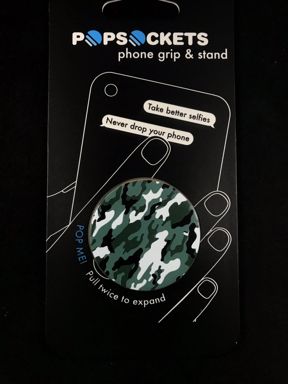 s-l1600 حامل هاتف PopSockets أصلي بلون أخضر مموه (كاموفلاج) - الصورة 1