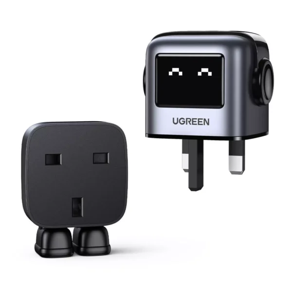 ⁦شاحنUK Ugreen Nexode RG 65W USB C GaN  -رمادي⁩ - الصورة ⁦5⁩